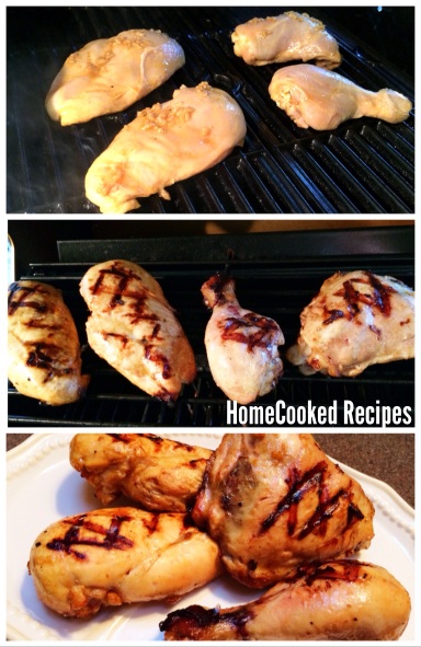 Grilled, marinated Whole30 chicken